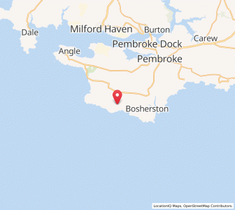Map of Flimston, WalesWales