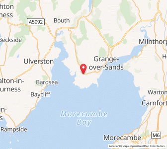 Map of Flookburgh, EnglandEngland