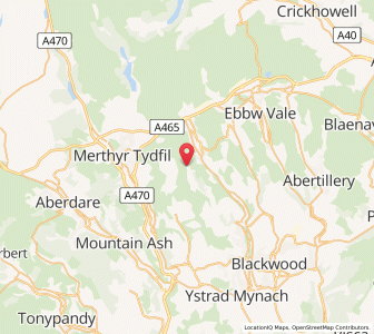 Map of Fochriw, WalesWales