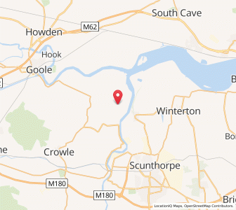 Map of Fockerby, EnglandEngland