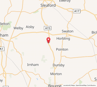 Map of Folkingham, EnglandEngland