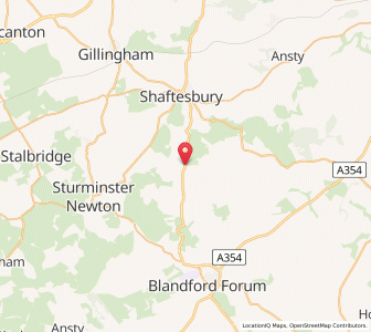 Map of Fontmell Magna, EnglandEngland