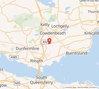 Map of Fordell, ScotlandScotland
