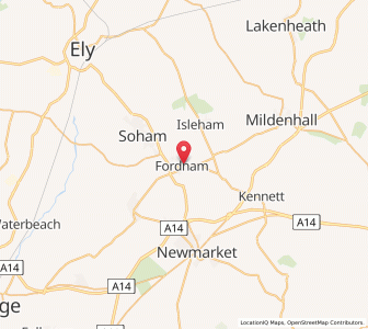 Map of Fordham, EnglandEngland