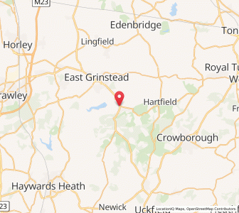Map of Forest Row, EnglandEngland