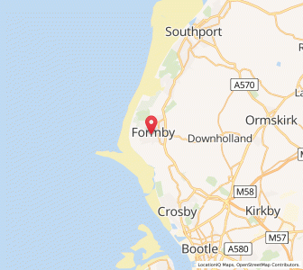 Map of Formby, EnglandEngland