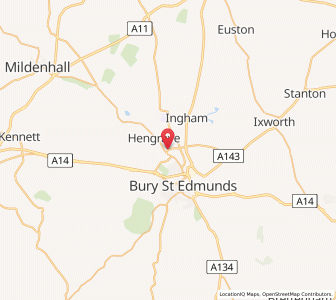 Map of Fornham All Saints, EnglandEngland