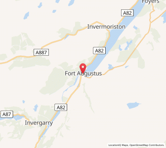 Map of Fort Augustus, ScotlandScotland
