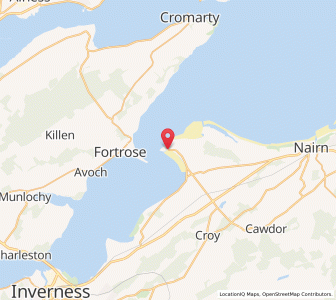 Map of Fort George, ScotlandScotland