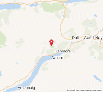 Map of Fortingall, ScotlandScotland