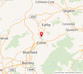 Map of Foulridge, EnglandEngland