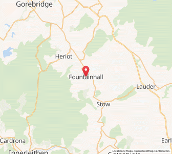 Map of Fountainhall, ScotlandScotland