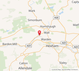 Map of Fourstones, EnglandEngland