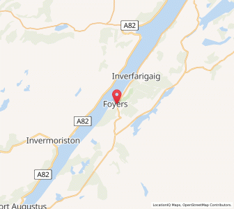 Map of Foyers, ScotlandScotland