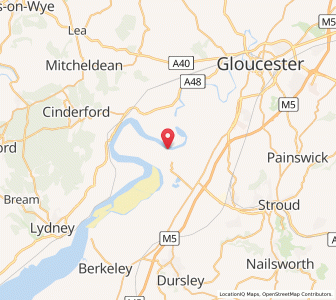 Map of Framilode, EnglandEngland