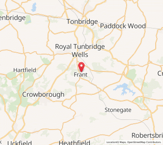 Map of Frant, EnglandEngland
