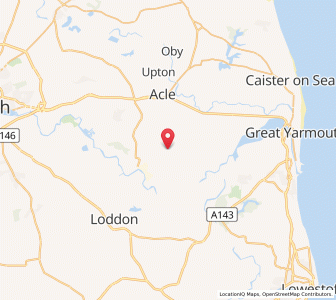 Map of Freethorpe, EnglandEngland