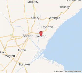 Map of Freiston, EnglandEngland
