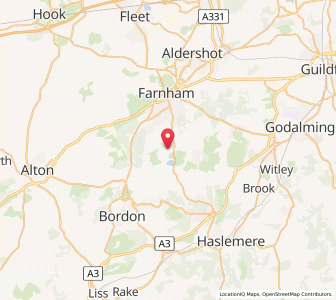 Map of Frensham, EnglandEngland