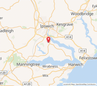 Map of Freston, EnglandEngland