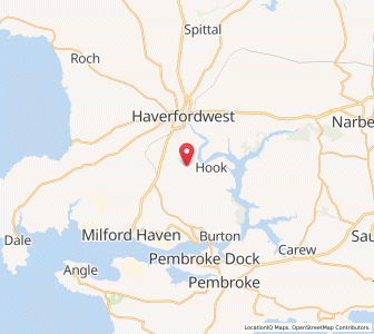 Map of Freystrop, WalesWales