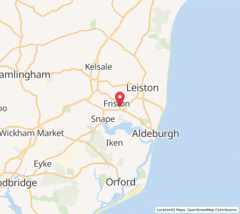 Map of Friston, EnglandEngland