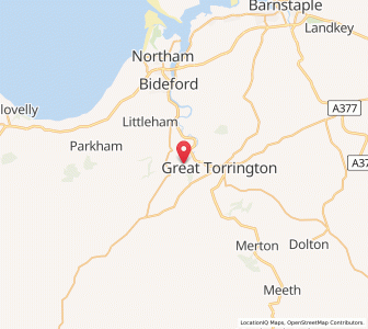 Map of Frithelstock, EnglandEngland