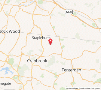 Map of Frittenden, EnglandEngland