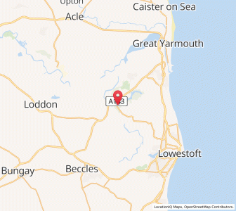 Map of Fritton, EnglandEngland