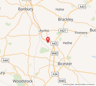 Map of Fritwell, EnglandEngland