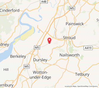 Map of Frocester, EnglandEngland