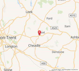 Map of Froghall, EnglandEngland