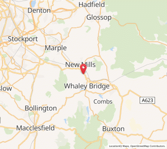 Map of Furness Vale, EnglandEngland
