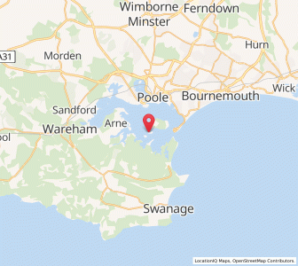 Map of Furzey Island, EnglandEngland