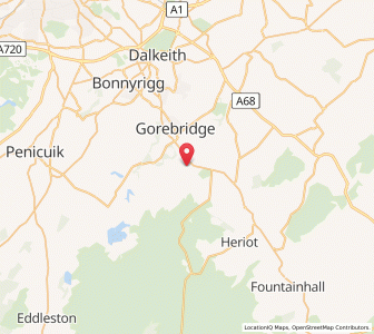 Map of Fushiebridge, ScotlandScotland