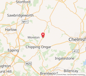 Map of Fyfield, EnglandEngland