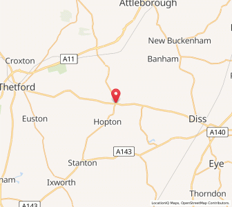 Map of Garboldisham, EnglandEngland