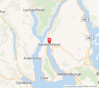 Map of Garelochhead, ScotlandScotland