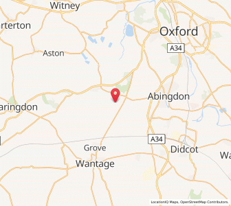 Map of Garford, EnglandEngland