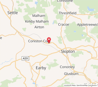 Map of Gargrave, EnglandEngland
