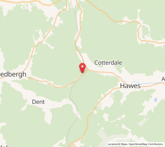 Map of Garsdale Head, EnglandEngland