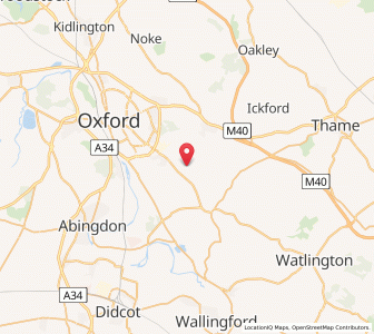 Map of Garsington, EnglandEngland