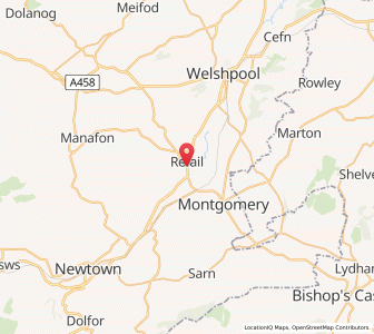 Map of Garthmyl, WalesWales