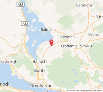 Map of Gartocharn, ScotlandScotland