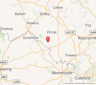 Map of Garway, EnglandEngland