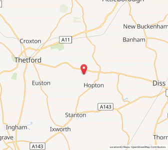 Map of Gasthorpe, EnglandEngland