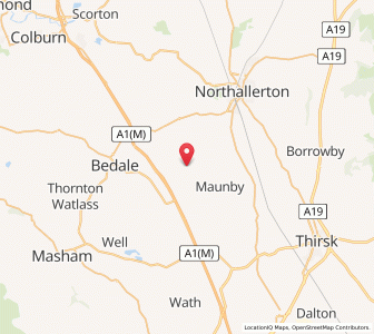 Map of Gatenby, EnglandEngland