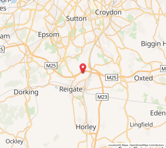 Map of Gatton, EnglandEngland