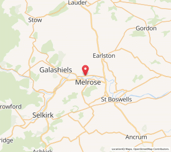 Map of Gattonside, ScotlandScotland