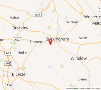 Map of Gawcott, EnglandEngland